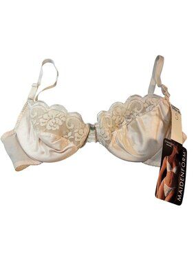 Vintage Maidenform Chantilly Lace Underwire Bra - Size 34B New w/ tags Demi Nude